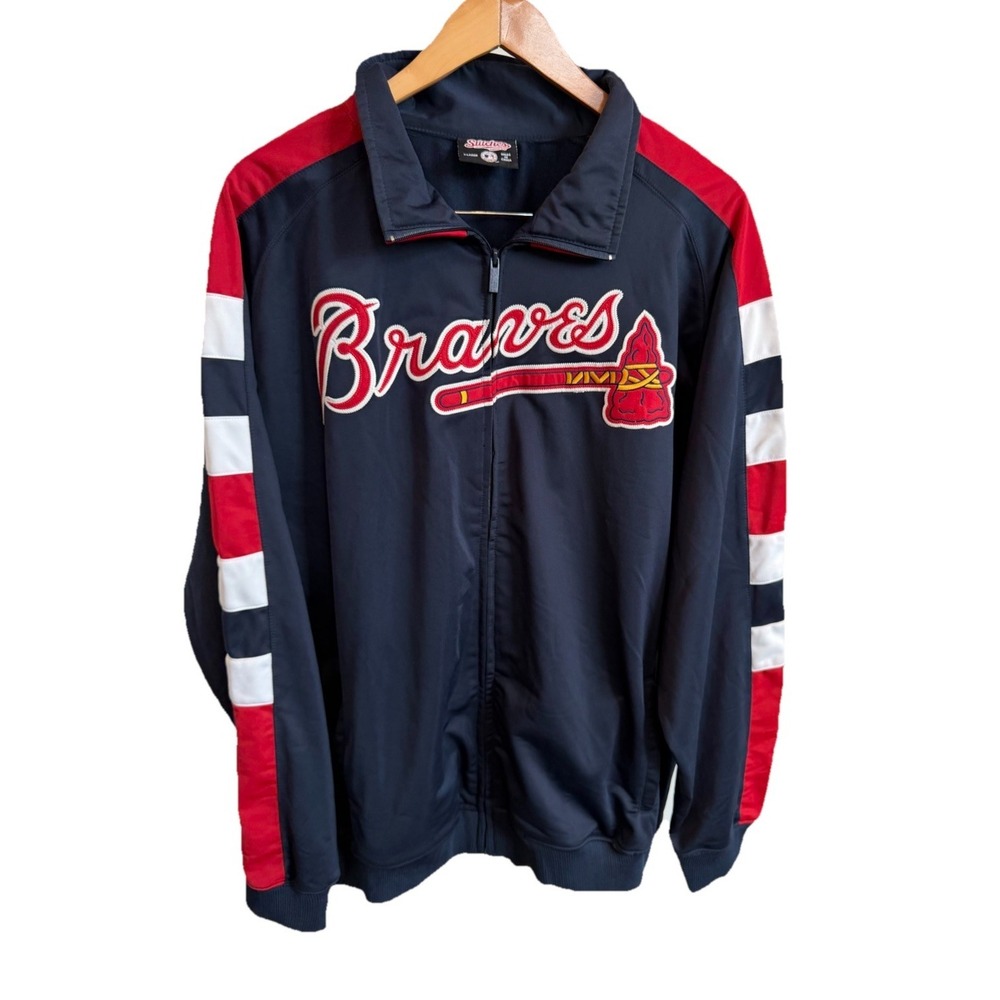 Atlanta Braves Stitches Men's Embroidered Full Zip Up MLB Jacket size XL